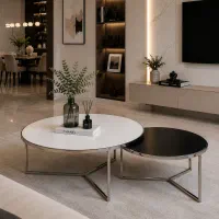 جلو مبلی و میز استیل
