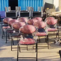 صندلی کانتر  دانشجویی مدل صدفی زرشکی آموزشی محصلی