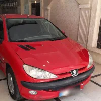پژو۲۰۶ تیپ۵ مدل ۱۳۹۶ قرمز گوجه ای