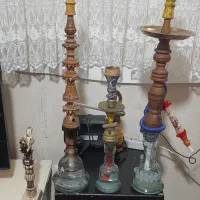 قلیان چوبی طعم خورده دوسیب