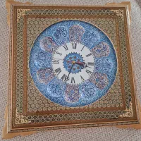 ساعت دیواری خاتم و مینا کاری
