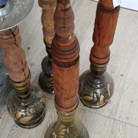 4 تا قلیان چوبی