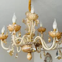 لوستر ۸شاخه کریستالی