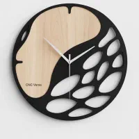 ساعت دیواری چوبی در انواع طرح ها