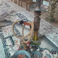 قلیان چوبی با تمام وسایل نونو