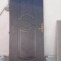 درب تمام چوب با چهارچوب