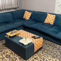 مبل ال کاملا سالم بهمراه میز جلو مبلی