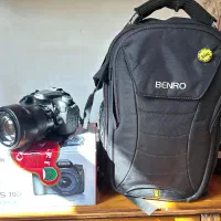 دوربین کانن 70d+لنز 18-135 STM در حد نو