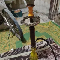 قلیان میوه ای درحد نو بدنه چوب سرخ فوق العاده کوک