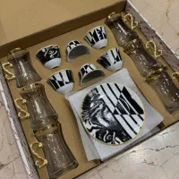 ۲دست استکان و فنجان قهوه خوری
