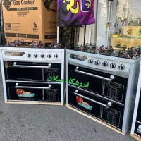 اجاق گاز طرح فر 2 درب 3 درب 4 درب استیل و شیشه ای