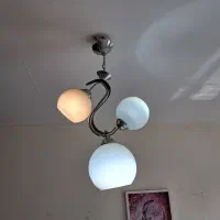 یک جفت لوستر ۳ حباب با کیفیت