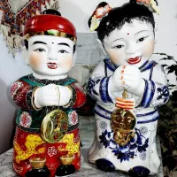 مجسمه کلکسیونی و آنتیک دختر و پسر (مجسمه شانس)