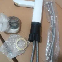 شیر روشویی سفید طلایی شودر