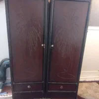 یک جفت کمد و دراور جنس چوب سالم