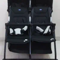 کالسکه دوقلو چیکو رنگ مشکی