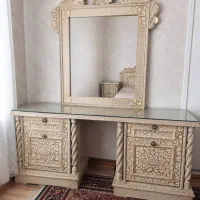 سرویس خواب دو نفره چوبی آنتیک قدیمی