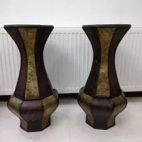 گلدان چوبی جنس بامبو. خارجی. نو نو