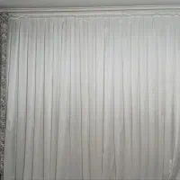دوعدد دستک نگین دار با دوعدد پرده شاین دار