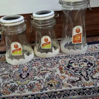 ظرف شیشه ای درب دار