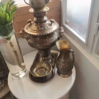 سماور برنجی  زغالی