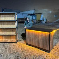 قفسه و میز کانتر