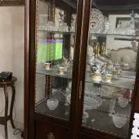 بوفه چوبی برنز کاری شده