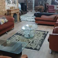 مبل راحتی چرم خارجی تکی میز وصندلی نهارخوری استیل