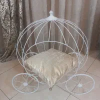 کالسکه بعنوان جایگاه گلدان، گل یا گربه یا سگ