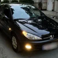پژو 206 تیپ 2 فرانسوی مشکی متالیک کارمندی