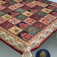 رومیزی سفره ضد لک و نسوز جنس مخمل ابریشم