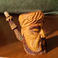پیپ چوبی طرح صورت کار دست