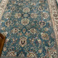 یک تخته فرش ست  آبی کاربنی