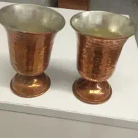 ۲ عدد لیوان مسی