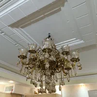 لوستر برنزی شش شاخه ۱۲ شعله