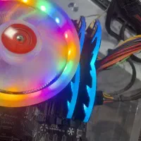 پاور گیمینگ گرین و رم آر جی بی دار  ddr4 rgb