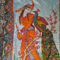 رو تختی مخمل آنتیک