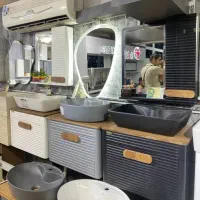 روشویی کابینتی با آینه.شیرآلات هود.مدل استارکstark