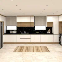 کمد آشپزخانه سه بعدی کابینت تری دی مکس انجام میشود