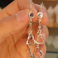 گوشواره.گردنبندنقره اصل
