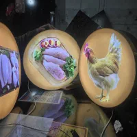 تابلو ال ای دی مرغ ماهی قصابی بوقلمون گوشت جگر