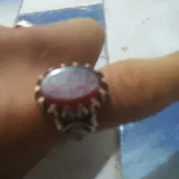 فروش انگشتر نقره مردانه بانگین یاقوت سرخ