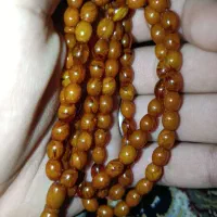 تسبیح کهربای کهنه ۱۰۱ عددی