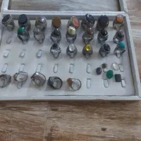 تعدادی انگشتر  نقره روسی