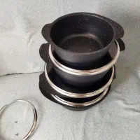 ست هشت پارچه قابلمه گرانیتی