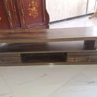 میز تلویزیون چوبی کارکرده