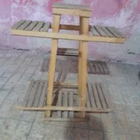 پایه گل چوبی