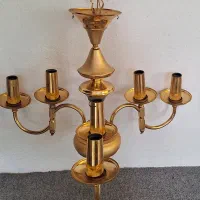 لوستر سه شاخه فلزی