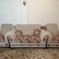 مبل هفت نفره تشک دوبل  پارچه قابل شستشو