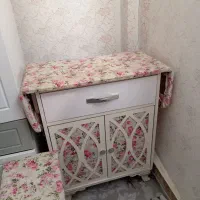 میز چرخ خیاطی واتو همراه با صندلی